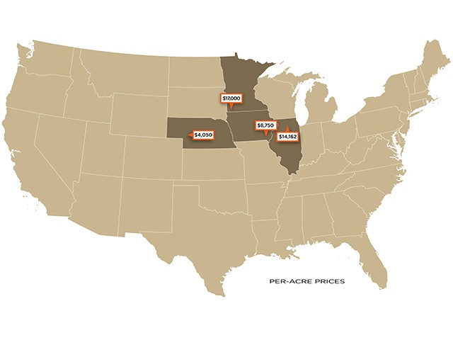 Midwest Farmland Sales Roundup: Illinois, Iowa, Minnesota & Nebraska