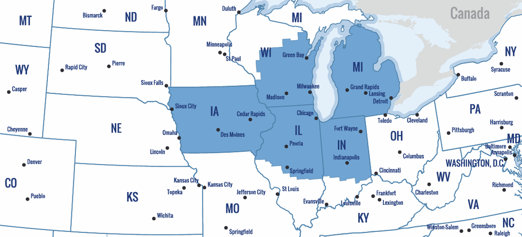Federal Reserve’s 7th District Map